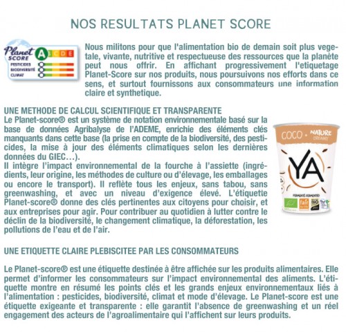 L'impact environnemental des produits alimentaires YA