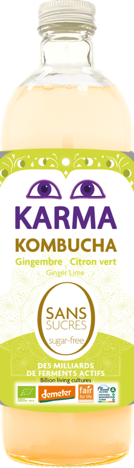 Kombucha sans sucres Kombucha sans sucres Citron Gingembre